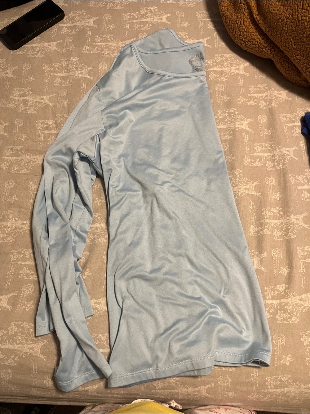 croft & barrow Light Blue Long Sleeve Sleep Top